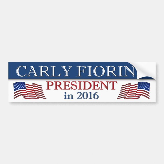 Carly Fiorina Präsident 2016 Autoaufkleber (Vorne)