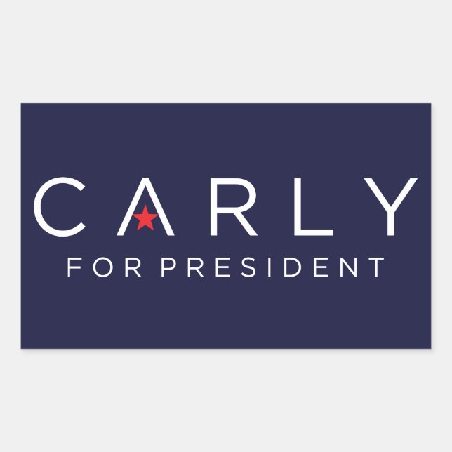 Carly für Präsident Sticker (Vorderseite)