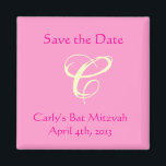 Carly Rebecca Bat Mitzvah Save the Date Magnet<br><div class="desc">Entspricht der Carly Rebecca-Einladung.</div>