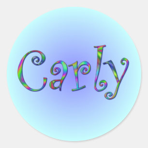Carly Regenbogen Aufkleber