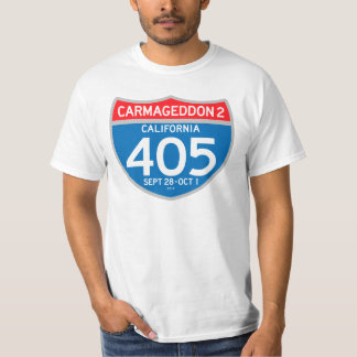 CARMAGEDDON 2 auf den 405 (helles Shirt) T-Shirt