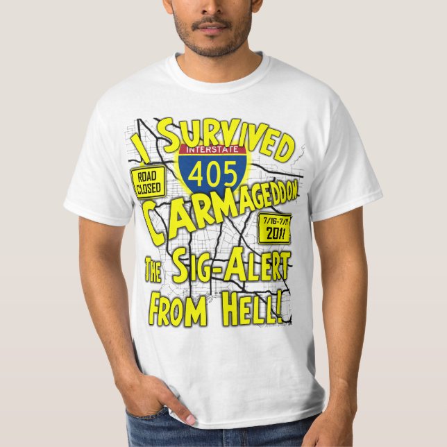 Carmageddon - Los Angeless 405 Schließung T-Shirt (Vorderseite)