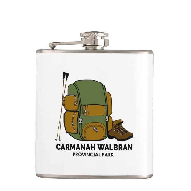 Carmanah Walbran Provincial Park Backpack Flachmann (Vorderseite)
