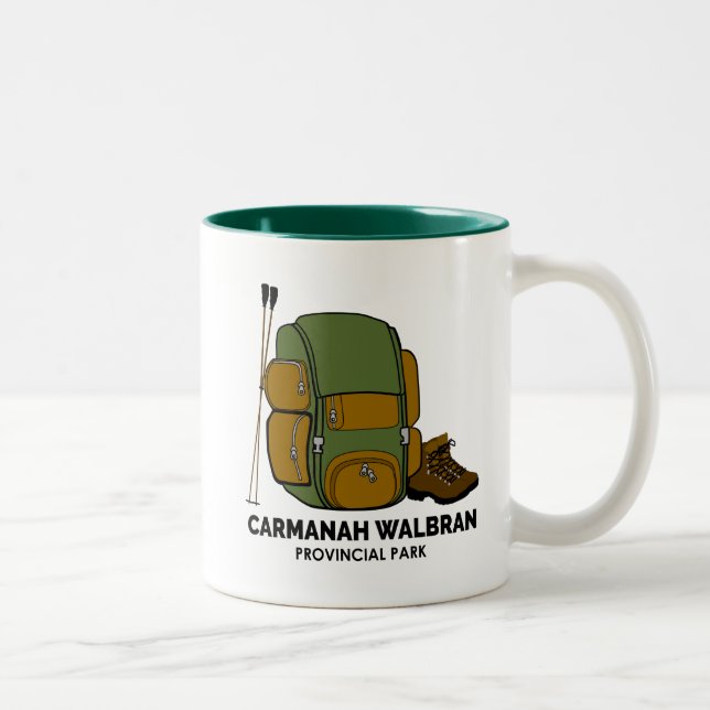 Carmanah Walbran Provincial Park Backpack Zweifarbige Tasse (Rechts)