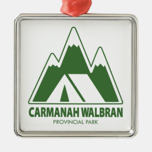 Carmanah Walbran Provincial Park Mountains Camping Ornament Aus Metall