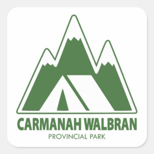Carmanah Walbran Provincial Park Mountains Camping Quadratischer Aufkleber