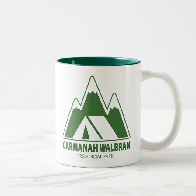 Carmanah Walbran Provincial Park Mountains Camping Zweifarbige Tasse (Rechts)