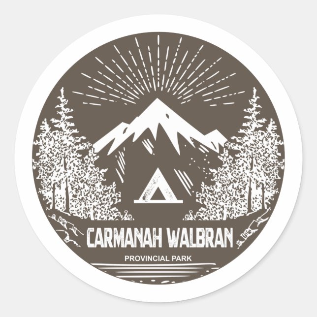 Carmanah Walbran Provincial Park Runder Aufkleber (Vorderseite)