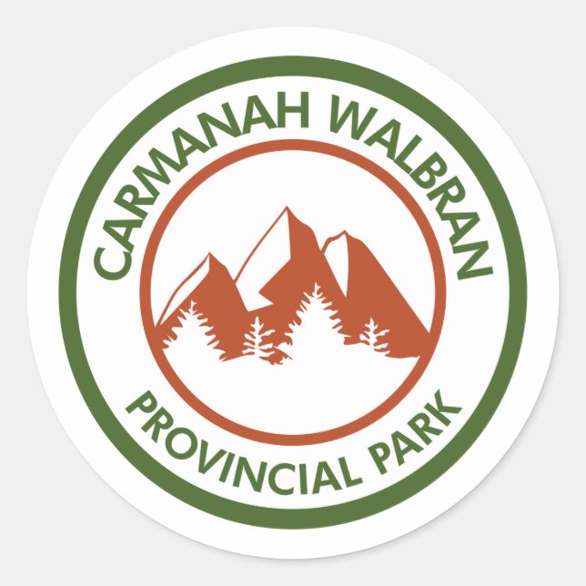 Carmanah Walbran Provincial Park Runder Aufkleber (Vorderseite)
