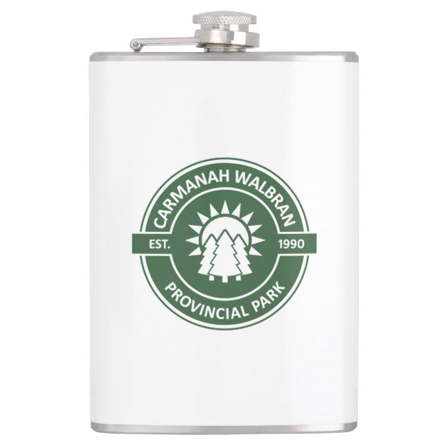 Carmanah Walbran Provincial Sun Trees Flachmann (Vorderseite)