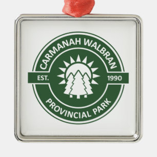 Carmanah Walbran Provincial Sun Trees Ornament Aus Metall