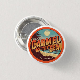 Carmel am Meer Strand Kalifornien Pazifikküste Button
