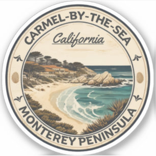 Carmel am Meeresstrand Kalifornien Pazifikküste Aufkleber