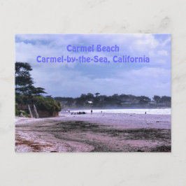 Carmel Beach in California Travel Postcard Postkarte