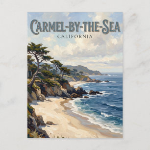Carmel Beach Kalifornien Postkarte