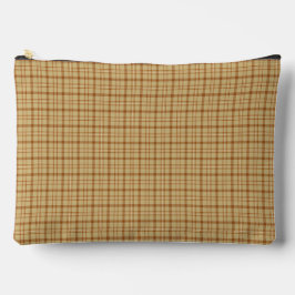 Carmel Brown Plaid Classic Pattern Retro Zubehörtasche
