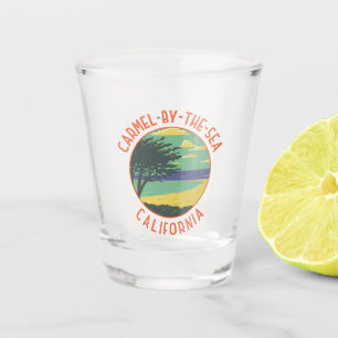 Carmel-by-the-Sea California Retro gestört Schnapsglas