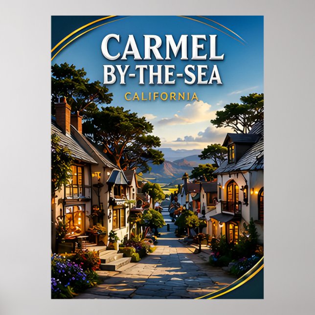 Carmel-by-the-Sea Ozeanblick Poster (Vorne)