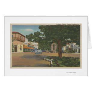 Carmel, CA - Geschäftsgebiet-Ansicht des