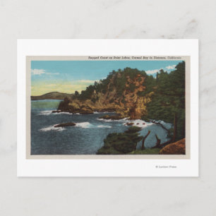 Carmel, CA - Rugged Coast on Point Lobos Postkarte
