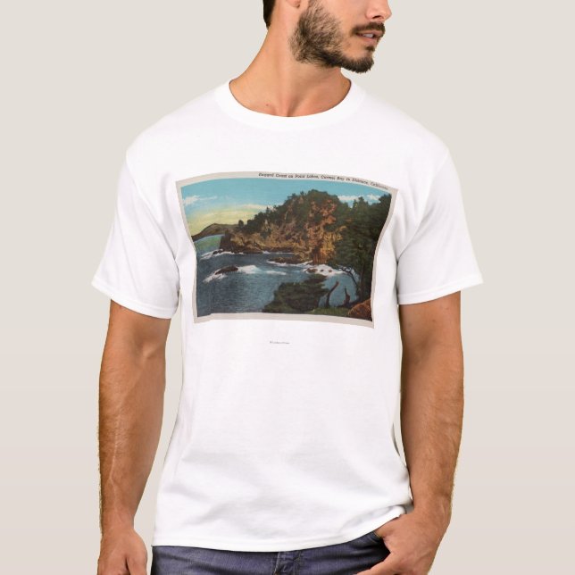 Carmel, CA - schroffe Küste im Punkt Lobos T-Shirt (Vorderseite)