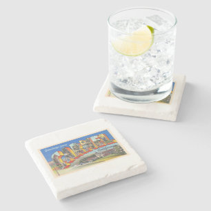 Carmel California CA Vintag Large Letter Postcard Steinuntersetzer