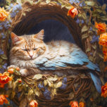 Carmel Colored Cat mit Flügelrückhaltung Puzzle<br><div class="desc">Diese Fusion von Katzenvögeln entfaltet sich als bezaubernde, feurige Katze in einem Wald, verschachtelt in gewundenen Ästen und Blume. Das Design zeugt von einem fantastischen Vogelwunder und verkörpert einen thematischen Ausdruck, der Kinder, Katzenliebhaber und Tierfreunde anspricht. Die Einbindung des KittyBird Designs geht über reine Produkte hinaus; es ist eine Erzählung,...</div>