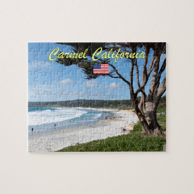 CARMEL DURCH DAS MEER - MONTEREY KALIFORNIEN USA PUZZLE (Horizontal)