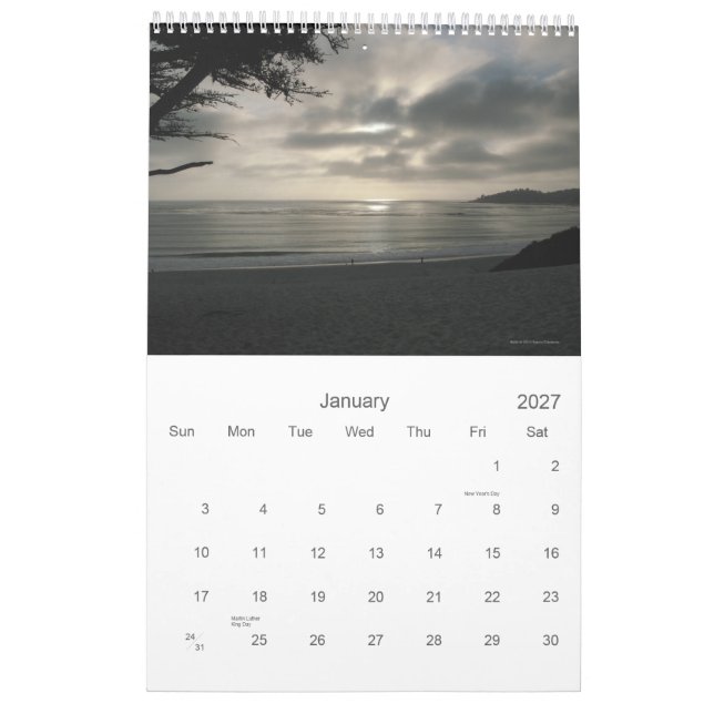 Carmel durch den Kalender des Meer 2012 (Jan 2027)