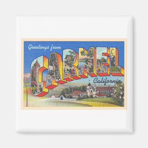 Carmel Kalifornien CA Vintage große Brief Postkart Magnet