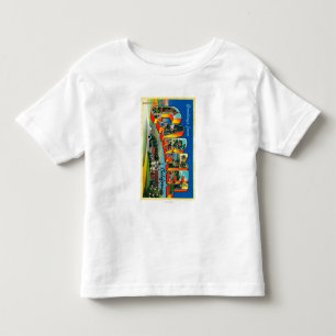Carmel, Kalifornien - große Buchstabe-Szenen Kleinkind T-shirt