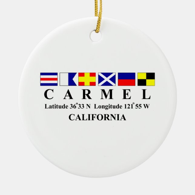 Carmel, Kalifornien Keramikornament (Vorne)