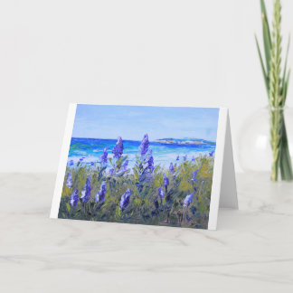 Carmel Kalifornien, Strand, Lupinen, Karte