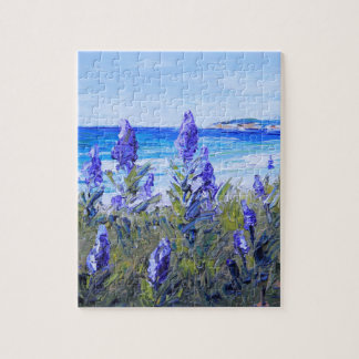 Carmel Kalifornien, Strand, Lupinen, Puzzle