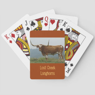 Carmel Longhorn Steer Playing Cards - personalisie Spielkarten