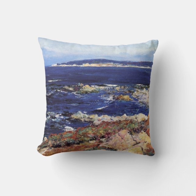 Carmel Seascape von Typ Orlando Rose Kissen (Vorderseite)