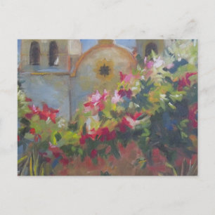 Carmel Spanish Mission California Garden Postkarte