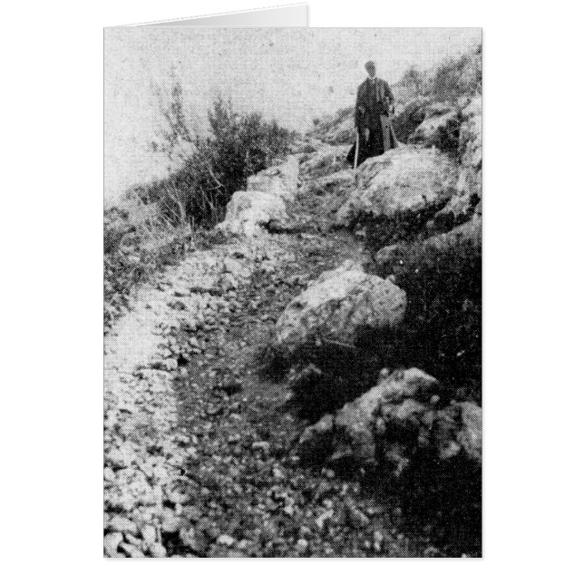 Carmel, Trail bei Shrine of the Bab ca. 1920 (Vorne)