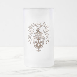 Carmelite Emblem-mattierte Bier-Tasse Mattglas Bierglas