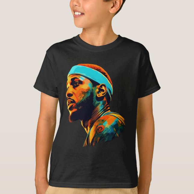 Carmelo Anthony Illustration  T-Shirt (Vorderseite)