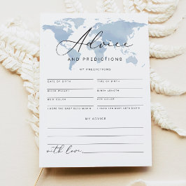 CARMEN Adventure Baby Advice and Predictions Card Einladung