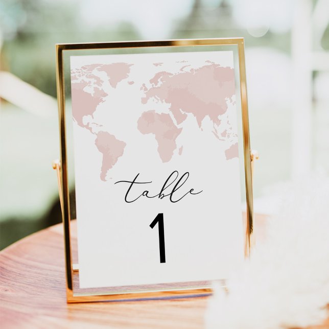 CARMEN Adventure Travel Pink Karte Tischnummer Car (Von Creator hochgeladen)