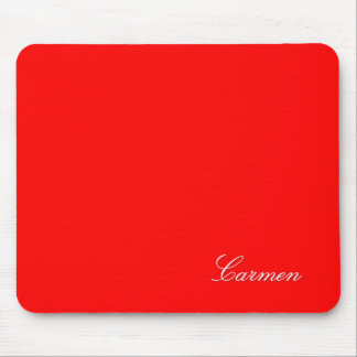 Carmen - Anpassen Sie es mit Ihrem Namen - Rot Mousepad