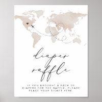 CARMEN Beige Karte Adventure Baby Diaper Raffle