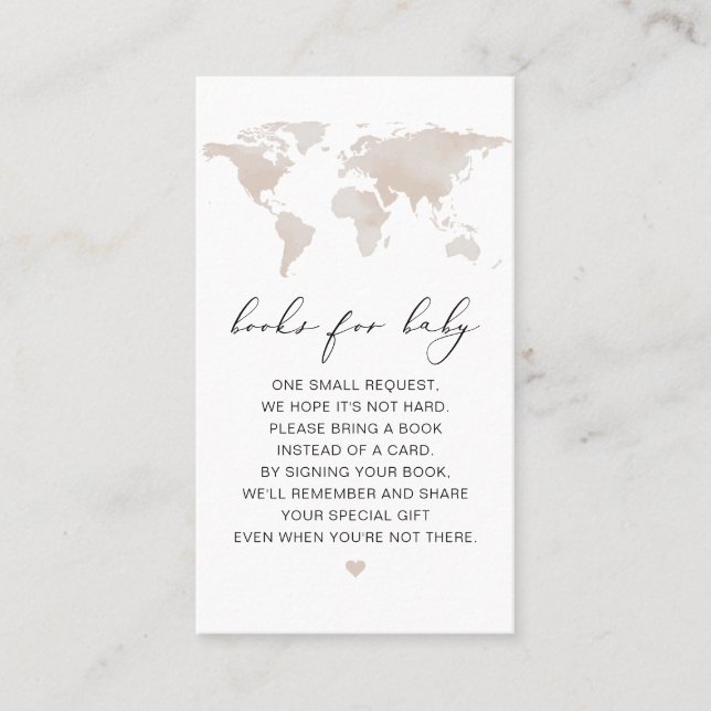 CARMEN Beige Karte Adventure Books for Baby Card (Vorderseite)