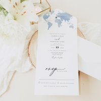 CARMEN Dusty Blue Map Hochzeit in Urlaubsort A