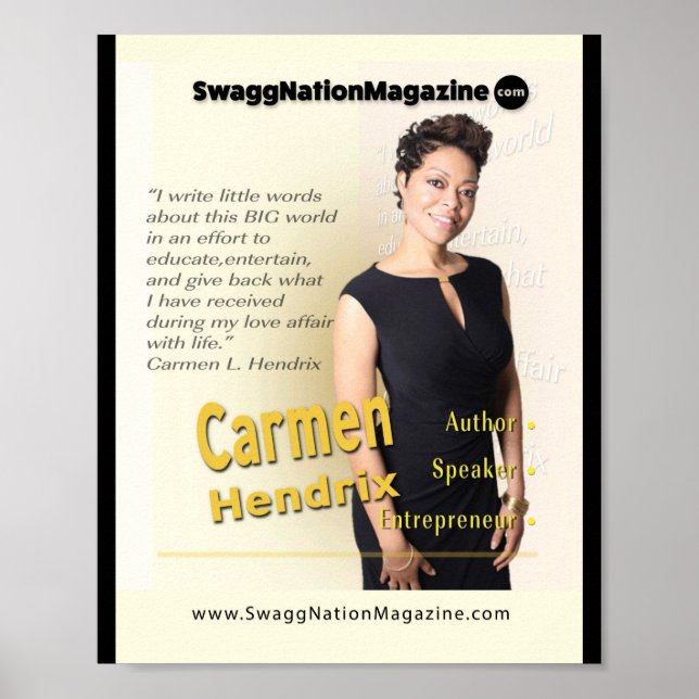 Carmen Hendrix Poster (Vorne)