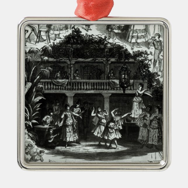 Carmen in der Lilas Pastia Taverne Ornament Aus Metall (Vorne)