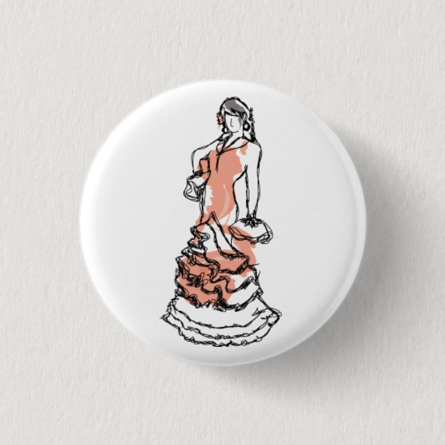 Carmen in einem Blech Button (Vorderseite)
