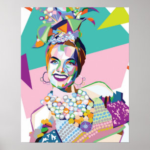 Carmen Miranda bringt Farbe ins Zimmer Poster